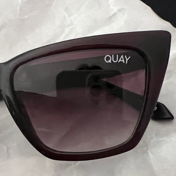 Quay Australia Dark Burgundy Sunglasses - Picture 2 of 7